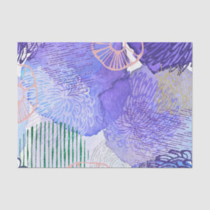 Lila abstraktes Design Seidenpapier