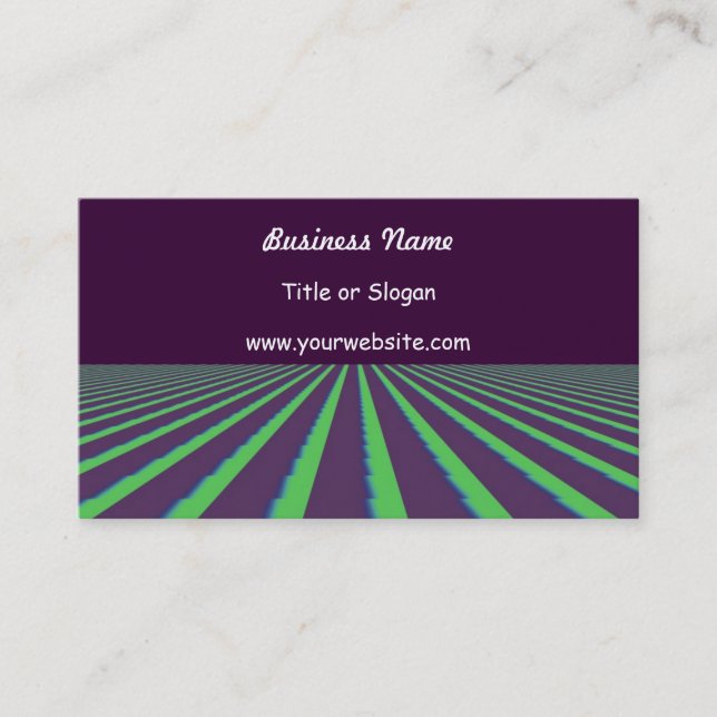 Lila Abstraktes Design Visitenkarte (Vorderseite)