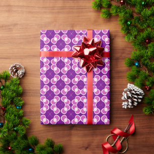 Lila abstraktes Muster Geschenkpapier