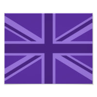 Lila Accent Union Jack Decor