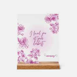 lila Acrylgeschenk Acrylschild