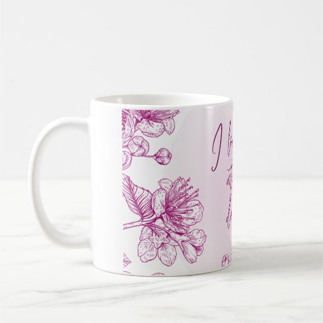 lila Acrylgeschenk Kaffeetasse (Links)