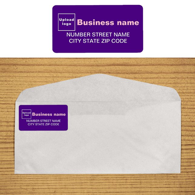 Lila Adressfeld Adressaufkleber (Purple address label on envelope)