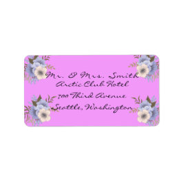 Lila Adressmarken Adressaufkleber
