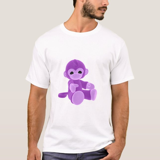 Lila Affe T-Shirt (Vorderseite)