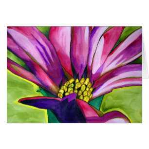 Lila afrikanische Daisy Aquarellkunst Blume