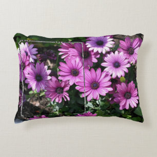 Lila afrikanische Daisy-Blume rahmen Ihr Foto hinz Dekokissen