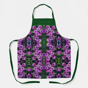 Lila afrikanische Gänseblümchen-Blumenkunst indivi Schürze