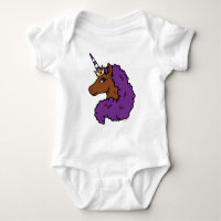 Lila Afro Unicorn