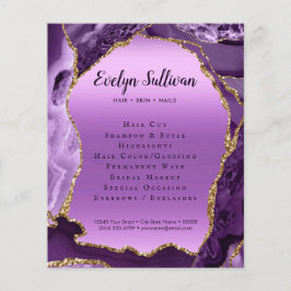 Lila Agate Imitats Foil Flyer