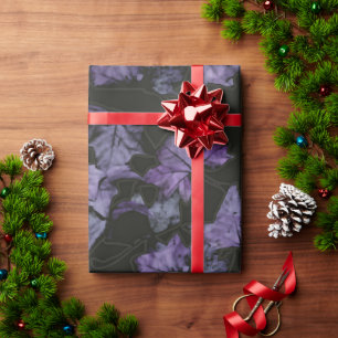 Lila Ahorn-Blätter Geschenkpapier