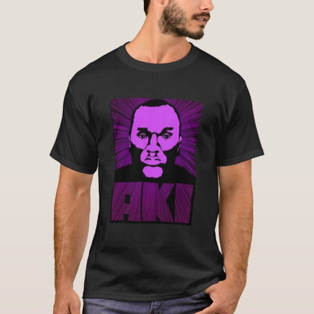 Lila Aki Angepasst T-Shirt (Vorderseite)