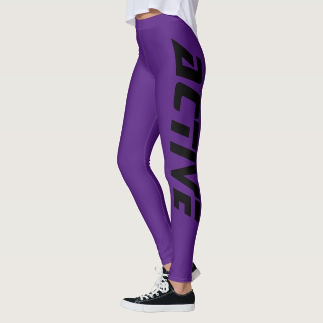 Lila Aktivität Leggings (Links)