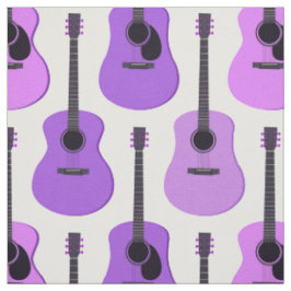 Lila Akustikgitarre-Muster Stoff
