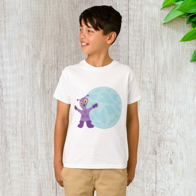 Lila Alien T-Shirt (Von Creator hochgeladen)