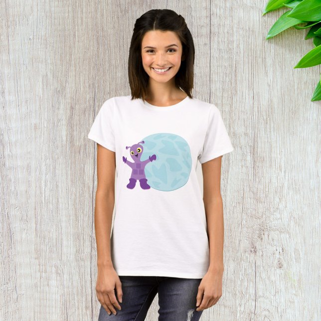 Lila Alien T-Shirt (Von Creator hochgeladen)