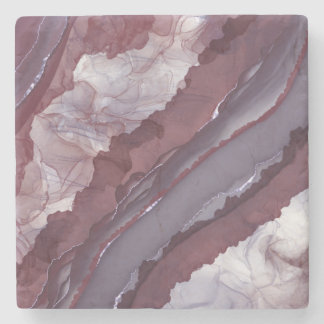 Lila Alkoholtinte Steinuntersetzer