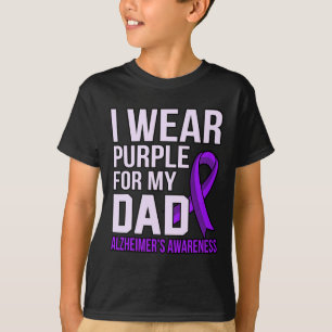 Lila Alzheimer-Bewusstseins-Schleife für Papa  T-Shirt