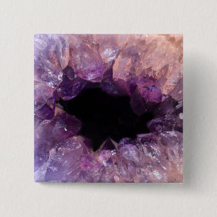 Lila Amethyst Button