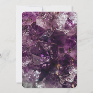 Lila Amethyst Crystal Quartz Energiepmuster Einladung