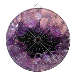 Lila Amethyst Dartscheibe