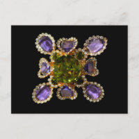 Lila Amethyst Diamonds Emeralds Schmuck