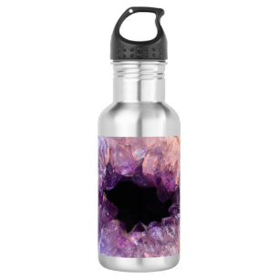 Lila Amethyst Edelstahlflasche