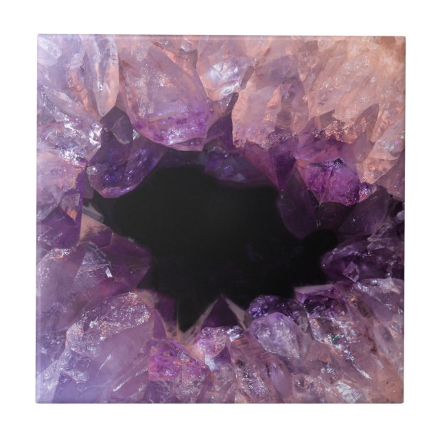 Lila Amethyst Fliese (Vorderseite)