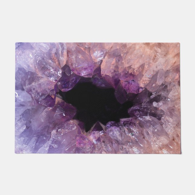 Lila Amethyst Fußmatte (Vorderseite)