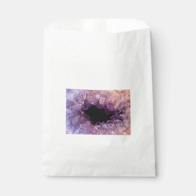 Lila Amethyst Geschenktütchen (Vorderseite)