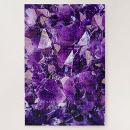 Lila Amethyst Kristallgras Experte Jigsaw Puzzle