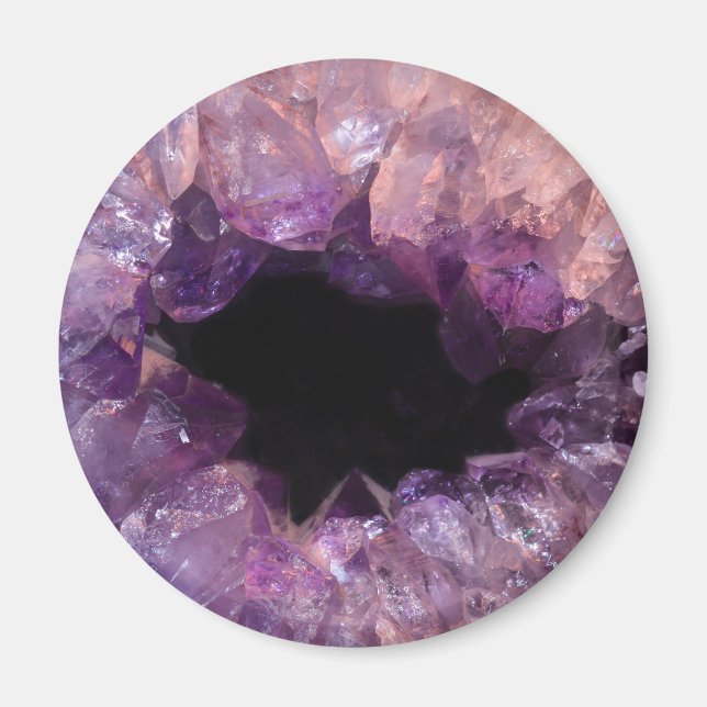 Lila Amethyst Magnet (Vorne)