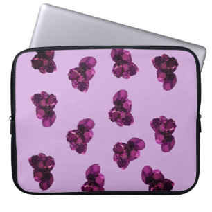 Lila Amethyst Neopren-Laptop-Hülle 15" Laptopschutzhülle