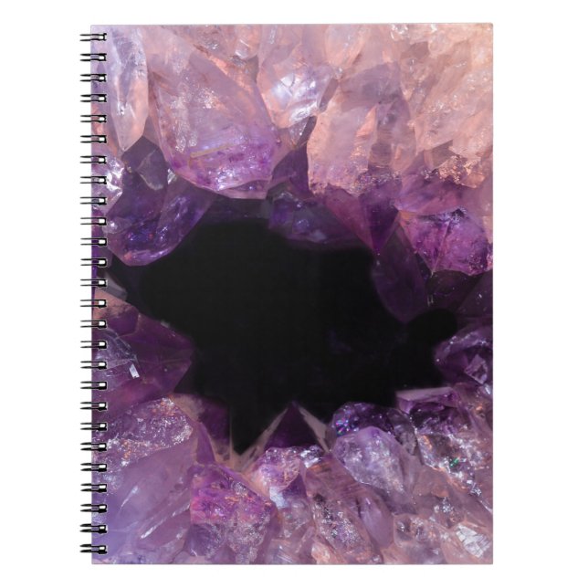 Lila Amethyst Notizblock (Vorderseite)