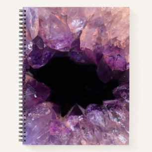 Lila Amethyst Notizbuch