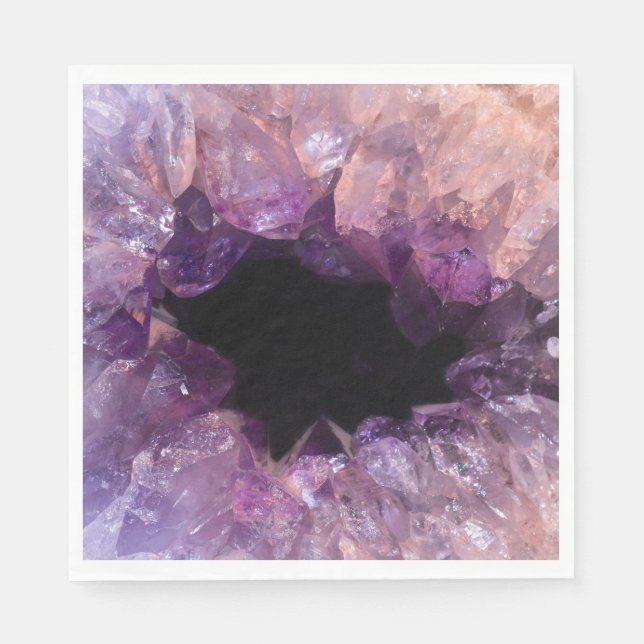 Lila Amethyst Serviette (Vorderseite)