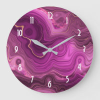 Lila Amethyst und Abstraktes Gold
