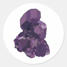 Lila Amethyst Vector Art Sticker