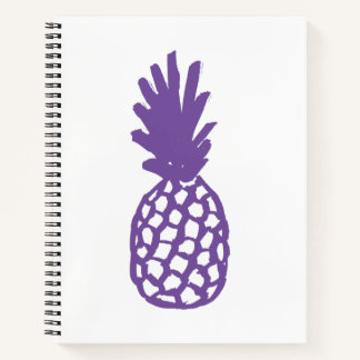 Lila Ananas Notizbuch