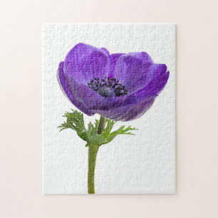 Lila Anemone-Blume Puzzle