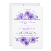 Lila Anemone Blumenwasser Hochzeitsfest Foto