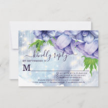 Lila Anemone Hochzeitsfeier