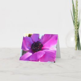 Lila Anemone Note Card im Springtime Dankeskarte