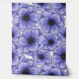Lila Anemone Wildblume G602 Tapete