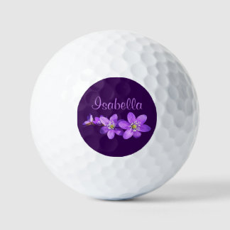 Lila Anemonenblumen Name Golfball