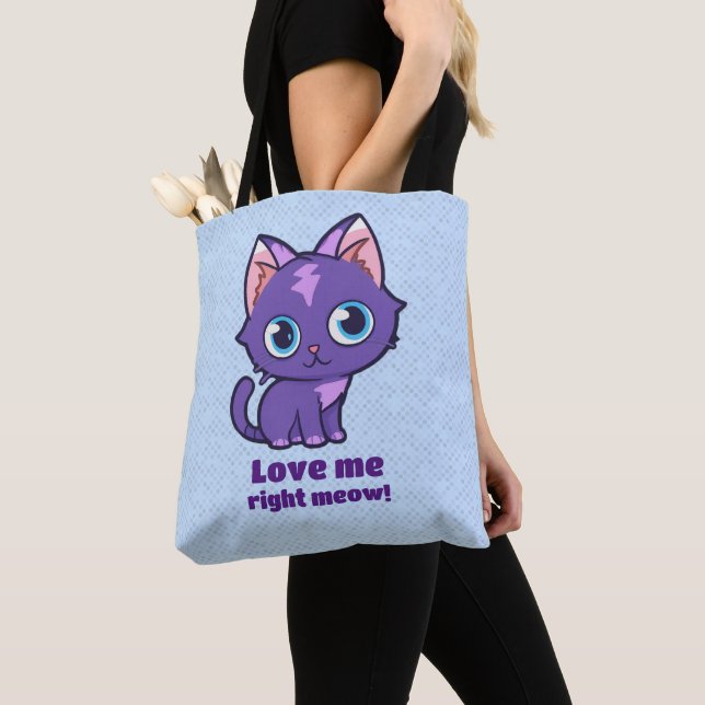 Lila Anime Cat Vector Art Blue (Von Nahem)