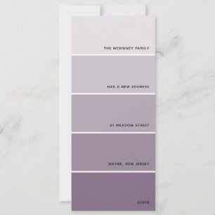 Lila Ankündigung von Paint Swatch
