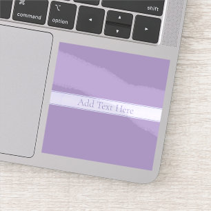 Lila, anpassbarer eleganter Leichtlavender Aufkleber