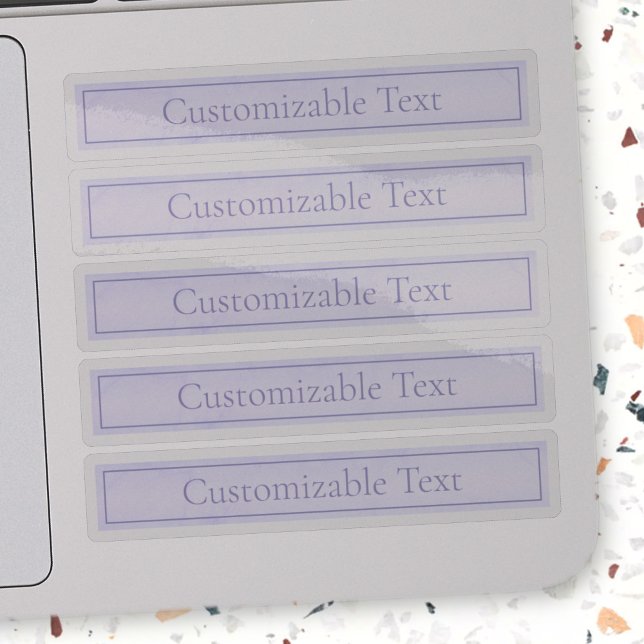 Lila, anpassbarer eleganter Leichtlavender Aufkleber (Von Creator hochgeladen)