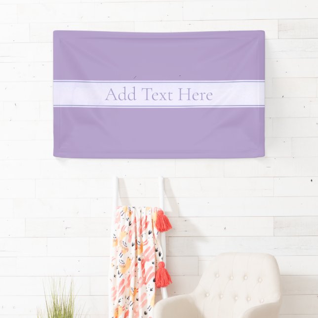 Lila, anpassbarer eleganter Leichtlavender Banner (Insitu)